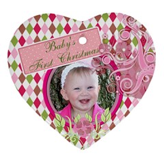 Baby - Heart Ornament (Two Sides)