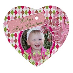 Baby - Heart Ornament (Two Sides)