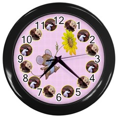 Mouse Clock - Wall Clock (Black)
