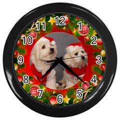 Christmas clock - Wall Clock (Black)