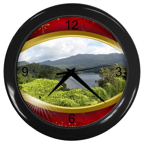 Red And Black Clock By Deborah Front
