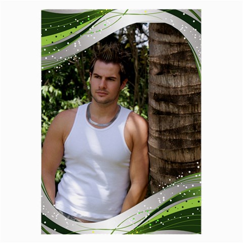 Green Wave Large Glass Cloth (2 Sided) By Deborah Back