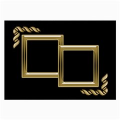 Black and Gold Large Glass Cloth (2 sided) - Large Glasses Cloth (2 Sides)