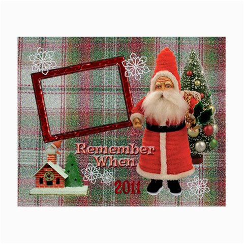 Santa Remember When 2024 Christmas Small Glass Cloth By Ellan Front