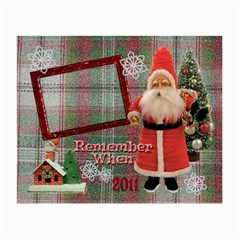 Santa Remember When 2011 Christmas small glass cloth - Small Glasses Cloth