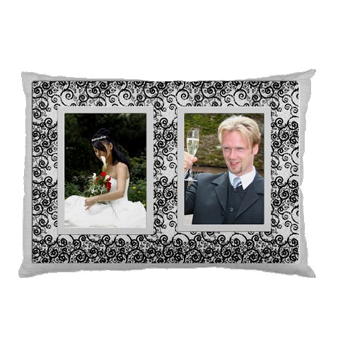 Classic Silver Pillow Case By Deborah 26.62 x18.9  Pillow Case