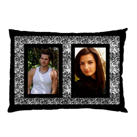 Classic Black Pillow Case By Deborah 26.62 x18.9  Pillow Case