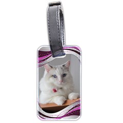 Pink Wave Luggage Tag (2 sided) - Luggage Tag (two sides)