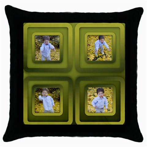 Gold Throw Pillow By Deborah Front