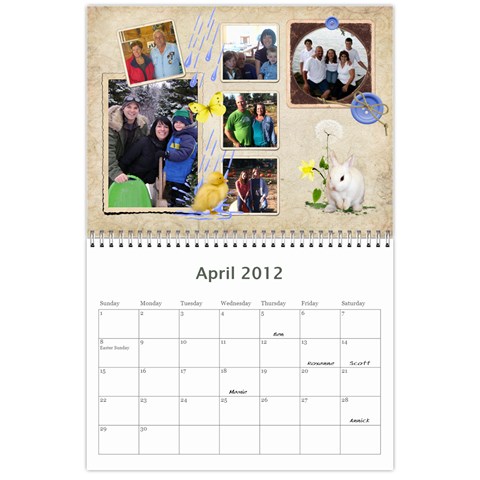 Dads Calender By Lise Apr 2012