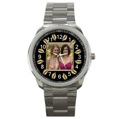 Gold Leaf Sports Watch - Sport Metal Watch