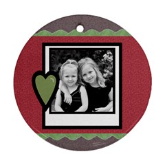 Christmas Ornament - Round Ornament (Two Sides) Christmas Ornament - Round Ornament (Two Sides)