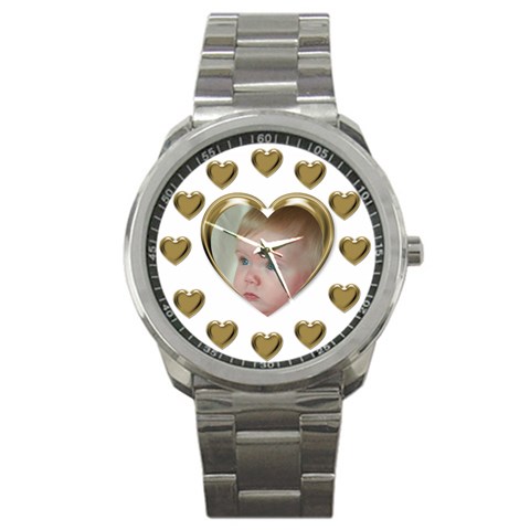 Heart Sports Watch By Deborah Front