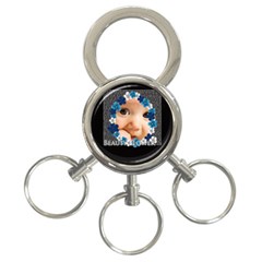 beauty flower  - 3-Ring Key Chain