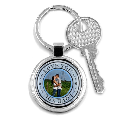 Love You Round Key Chain By Lil Front