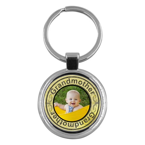 Grandmother Round Key Chain By Lil Front