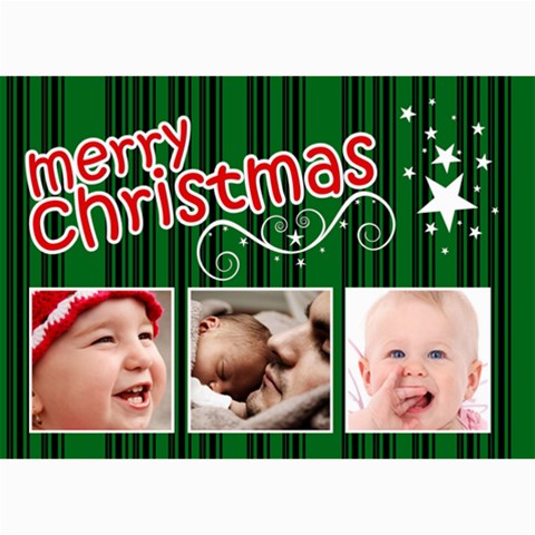 Christmas Collection  By Picklestar Scraps 7 x5  Photo Card - 3