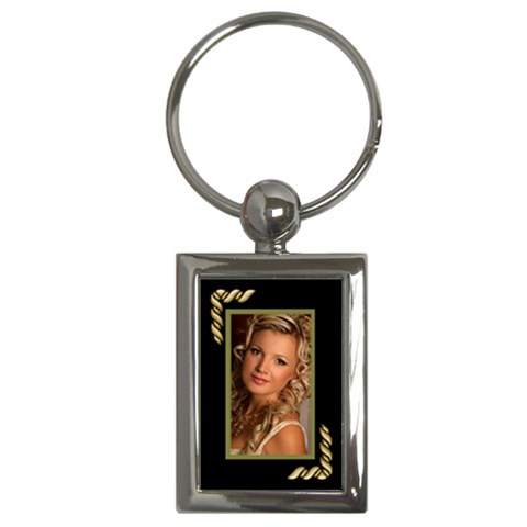Black And Gold Key Chain By Deborah Front