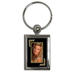 Black and Gold Key chain - Key Chain (Rectangle) Black and Gold Key chain - Key Chain (Rectangle)