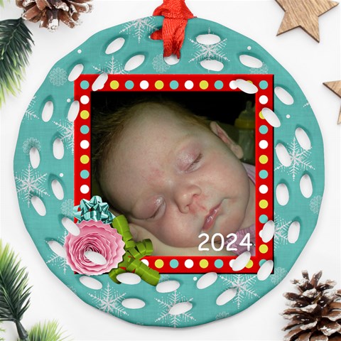 Ornament 2024 Snowflakes By Martha Meier Front