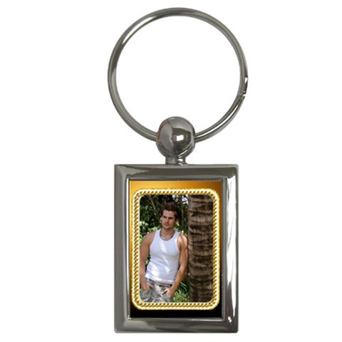 Gold Framed Key Chain By Deborah Front