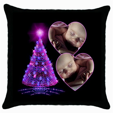 O  My Christmas Tree Thow Pillow Pink By Deborah Front