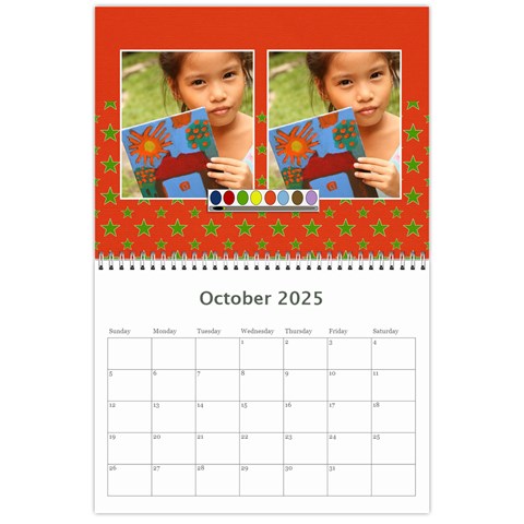 Wall Calendar 11 X 8 5 : Artworks By Jennyl Oct 2025