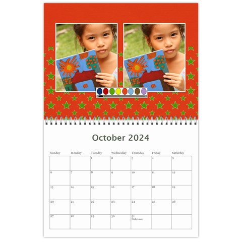 Wall Calendar 11 X 8 5 : Artworks By Jennyl Oct 2024