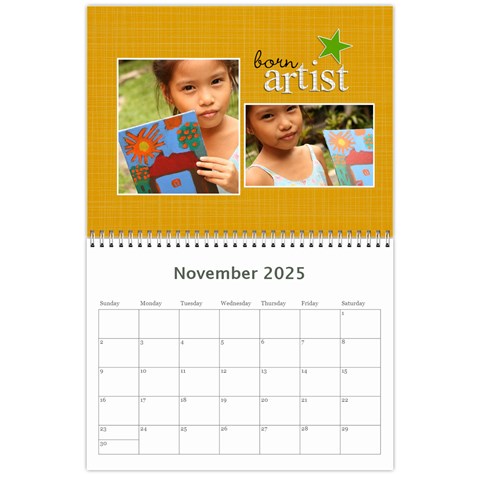 Wall Calendar 11 X 8 5 : Artworks By Jennyl Nov 2025