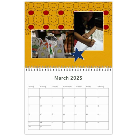 Wall Calendar 11 X 8 5 : Artworks By Jennyl Mar 2025