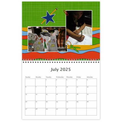 Wall Calendar 11 X 8 5 : Artworks By Jennyl Jul 2025