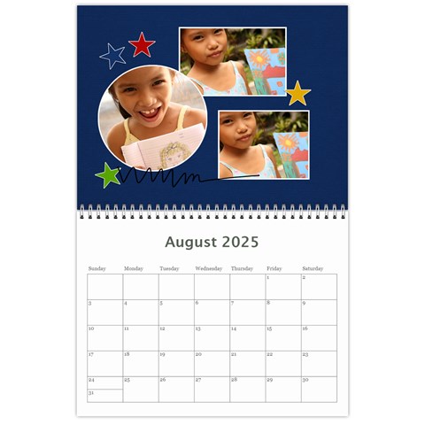 Wall Calendar 11 X 8 5 : Artworks By Jennyl Aug 2025