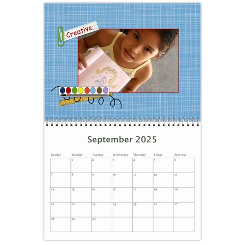 Wall Calendar 11 X 8 5 : Artworks By Jennyl Sep 2025