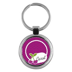 Round Key-chain cherry 01 - Key Chain (Round)