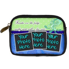 Families are like fudge - Blue - Digital Camera Leather Case