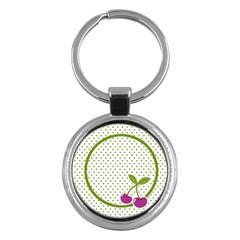 Round Key-chain cherry 02 - Key Chain (Round)