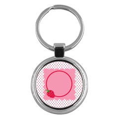 Round Key-chain strawberries 02 - Key Chain (Round)