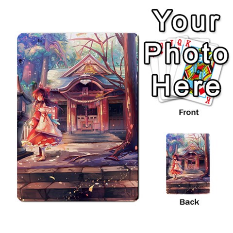 Touhou Playing Card Deck Reimu Back By K Kaze Back