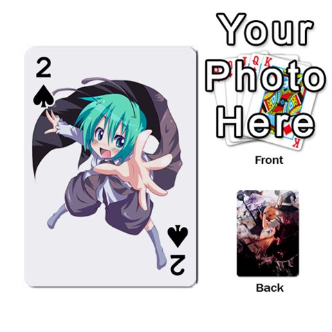 Touhou Playing Card Deck Marisa Back By K Kaze Front - Spade2