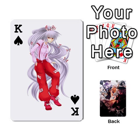 King Touhou Playing Card Deck Marisa Back By K Kaze Front - SpadeK