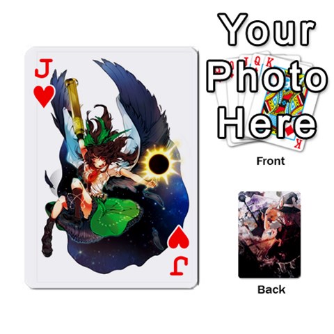 Jack Touhou Playing Card Deck Marisa Back By K Kaze Front - HeartJ