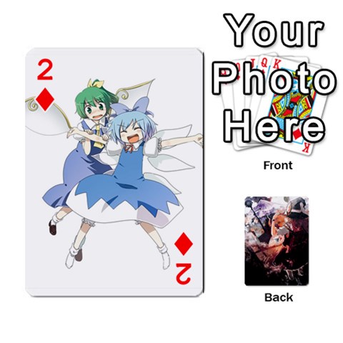 Touhou Playing Card Deck Marisa Back By K Kaze Front - Diamond2
