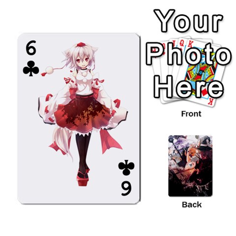 Touhou Playing Card Deck Marisa Back By K Kaze Front - Club6