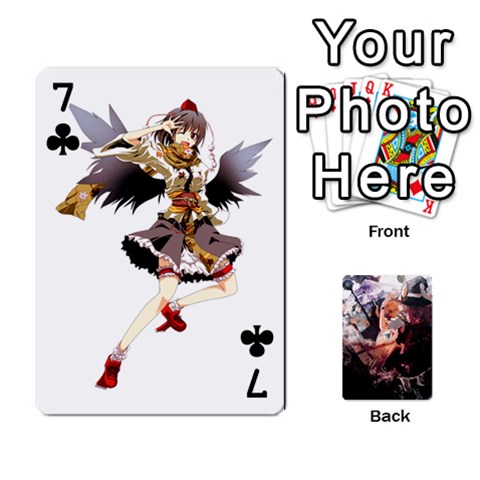 Touhou Playing Card Deck Marisa Back By K Kaze Front - Club7