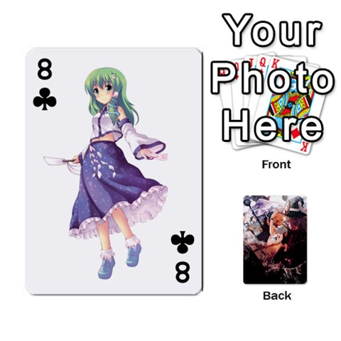 Touhou Playing Card Deck Marisa Back By K Kaze Front - Club8