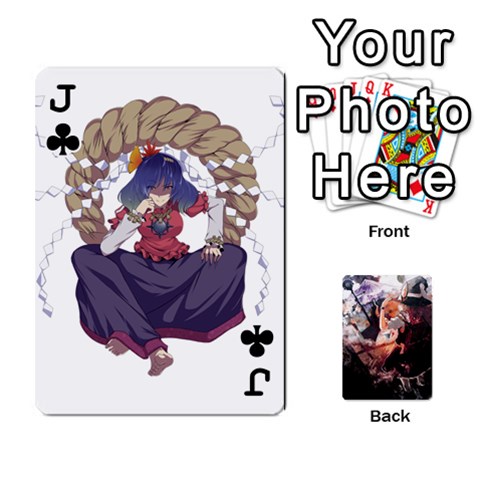 Jack Touhou Playing Card Deck Marisa Back By K Kaze Front - ClubJ