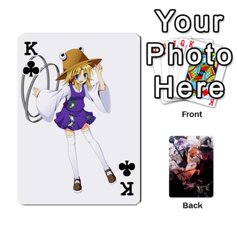King Touhou Playing Card Deck Marisa Back By K Kaze Front - ClubK