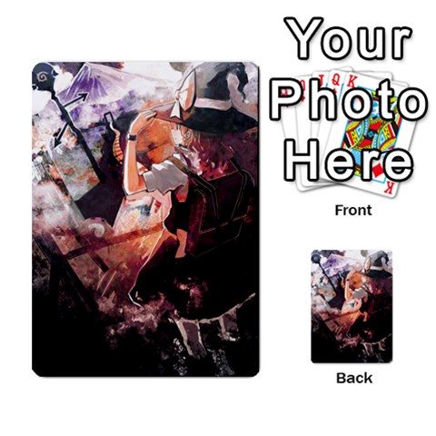 Touhou Playing Card Deck Marisa Back By K Kaze Back