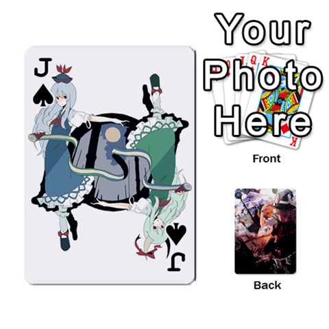 Jack Touhou Playing Card Deck Marisa Back By K Kaze Front - SpadeJ