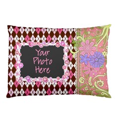 Pink Vine Pillow Case